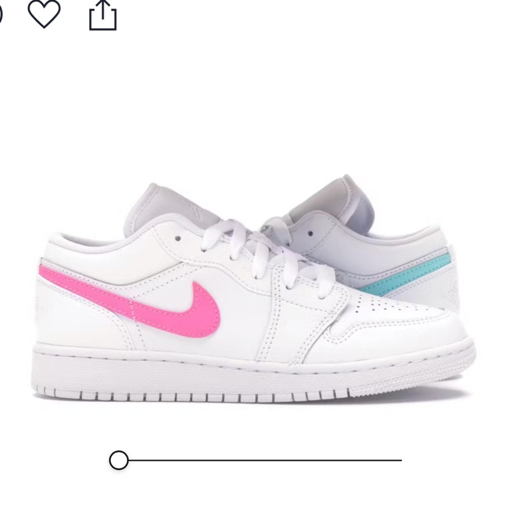 Jordan 1 White Neon Multi Color Swoosh